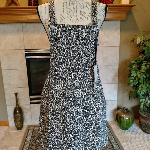 Leopard Print Bib Dress NWT! - Picture 15 of 16